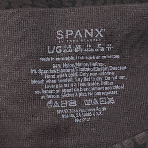 SPANX Look at Me Now Seamless Leggings in Brown Croc Print Size L - Picture 13 of 14